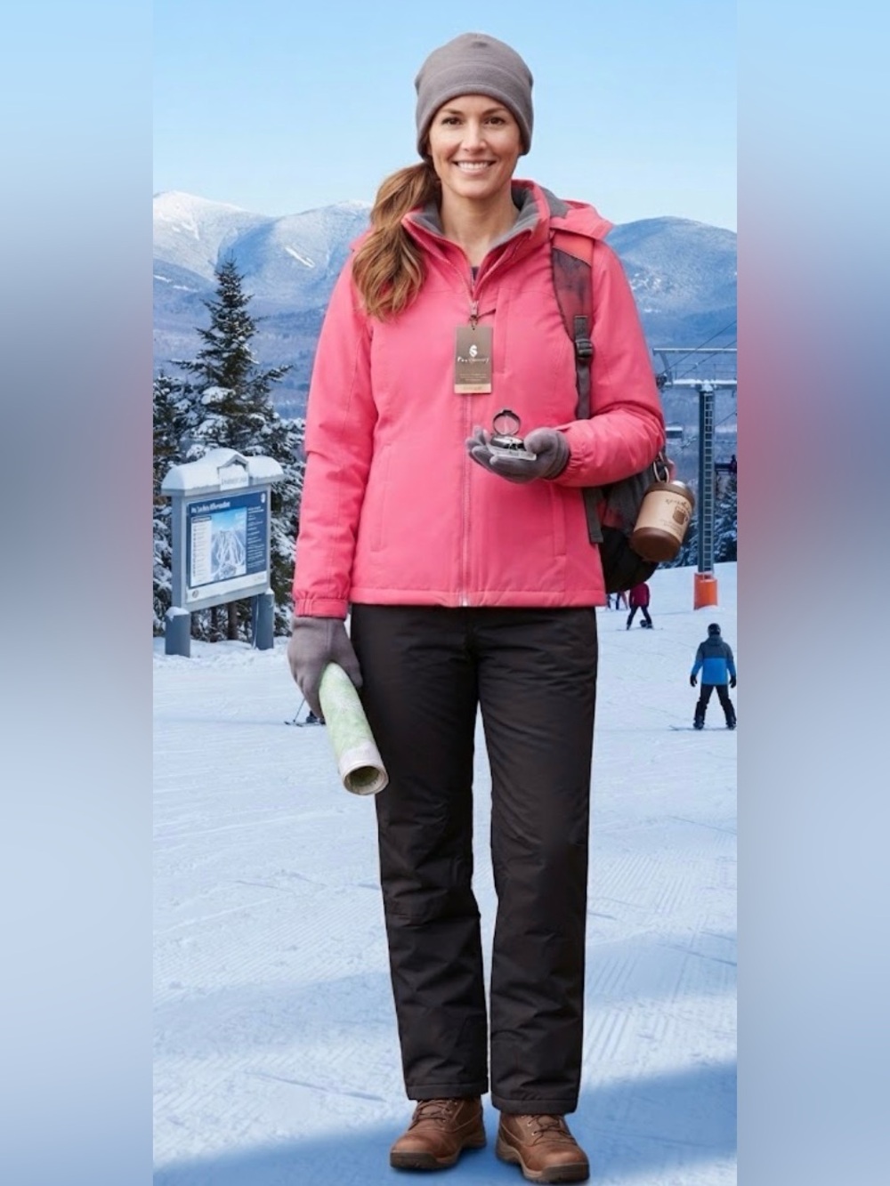 Free Country | Pink Double Lined Winter Coat | NWT | Size Medium